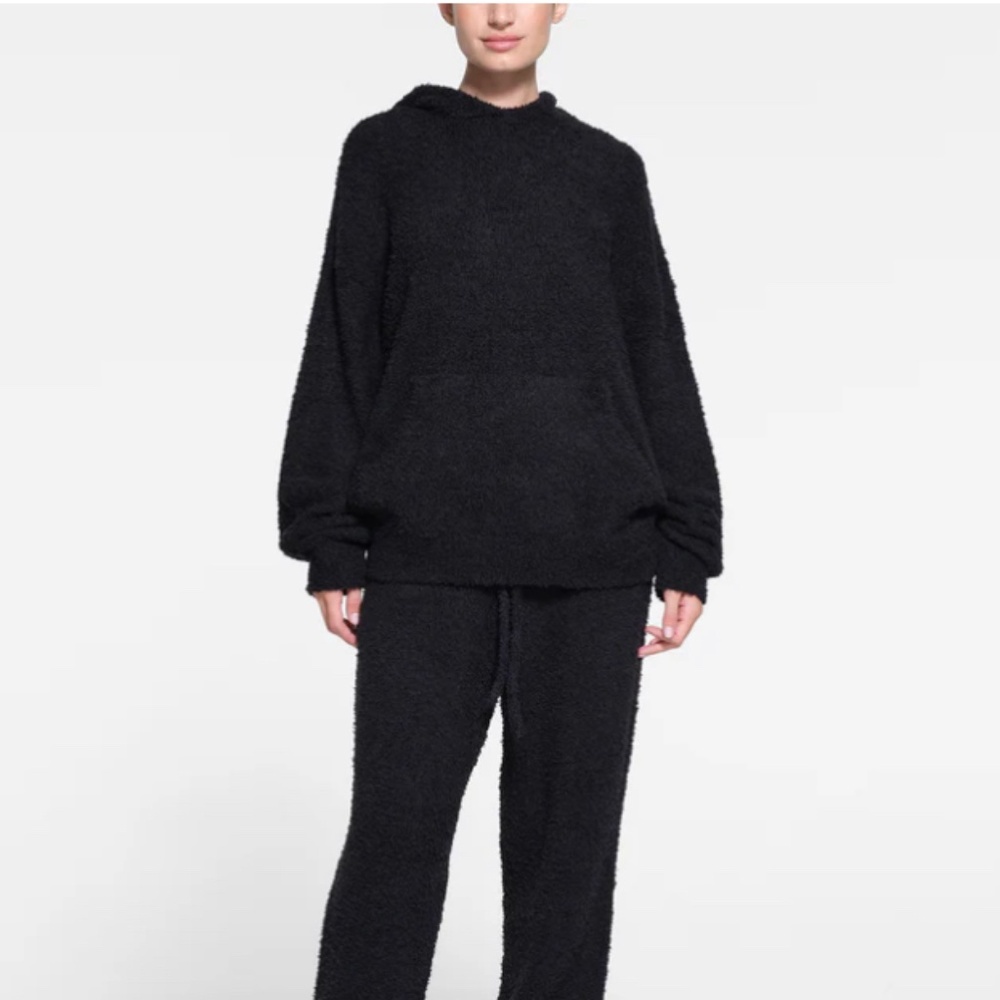 SKIMS cozy set - black size medium